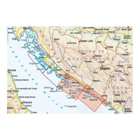 Dalmacia-1100000-turisztikai-es-hajozasi-terkep