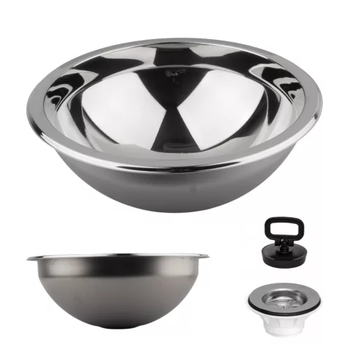Kézmosó félgömb Ø295 mm inox