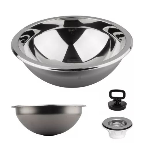 Kézmosó félgömb Ø390 mm inox