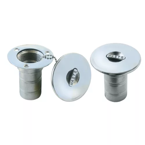 Szennyvíz fedél egyenes Ø38 mm csőhöz inox