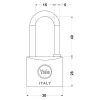Rozsdamentes lakat 30 mm YALE