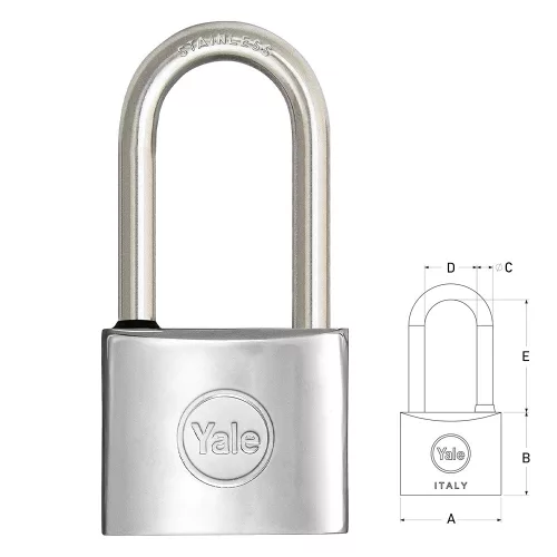 Rozsdamentes lakat 40 mm YALE