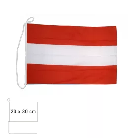 Osztrák lobogó 20×30 cm kötözővel