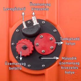 Beépíthető üzemanyagtank 102 l 800x400x400 mm