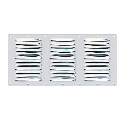 Szellőzőrács 360 x 185 mm inox