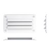 Szellőzőrács műanyag fehér  142 x 79,5 mm SEAFLO