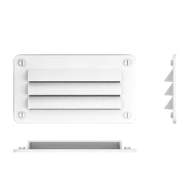 Szellőzőrács műanyag fehér 142 x 79,5 mm SEAFLO