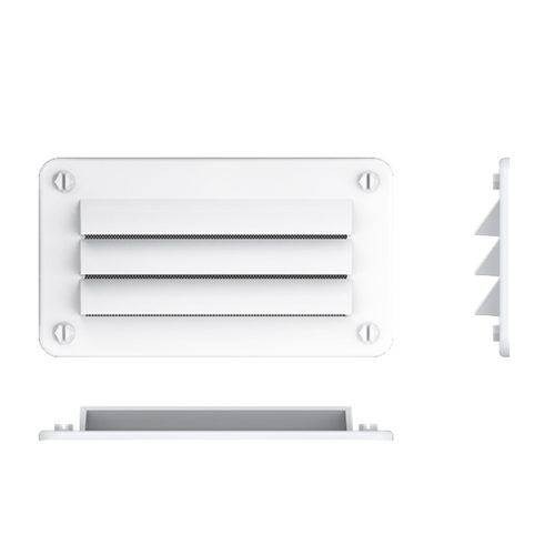Szellőzőrács műanyag fehér  142 x 79,5 mm SEAFLO