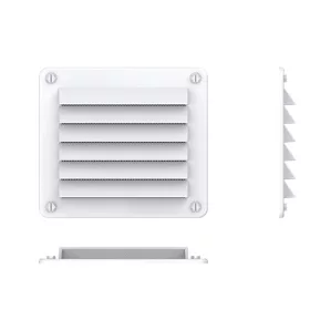 Szellőzőrács műanyag fehér 142 x 126,5 mm SEAFLO