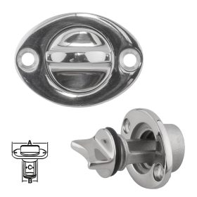 Fenékvíz dugó 24/12 mm inox