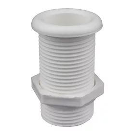 Vízkifolyó/átvezető cső Ø25/62 mm fehér