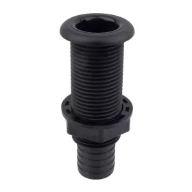 Vízkifolyó cső csőcsonkkal Ø19 mm - 3/4" fekete