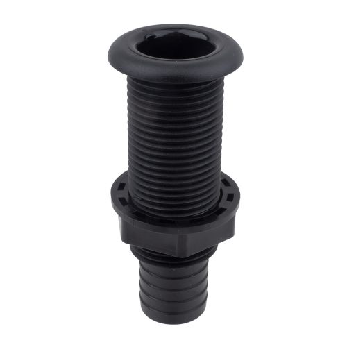 Vízkifolyó cső 100 mm Ø 23 mm fekete csőcsonkkal