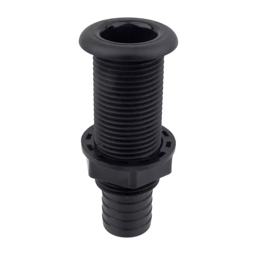 Vízkifolyó cső csőcsonkkal Ø19mm - 3/4" fekete