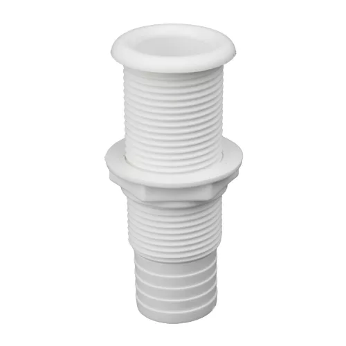 Vízkifolyó cső csőcsonkkal Ø25mm - 1" fehér