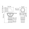 Visszacsapó szelep 33/38 -38 mm 90° SEAFLO