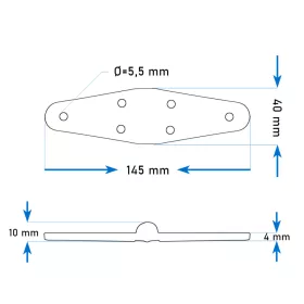 Zsaner-muanyag-fekete-14540-mm