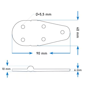 Zsaner-muanyag-fekete-9040-mm
