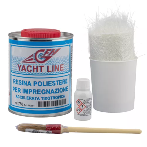 Üvegszál javító készlet 750 ml YACHT LINE