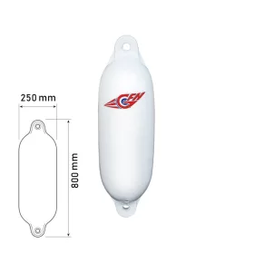 Fender fehér Ø25 × 80 cm