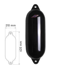 Fender fekete Ø21 × 62 cm