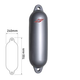 Fender ezüst Ø24 x 70 cm