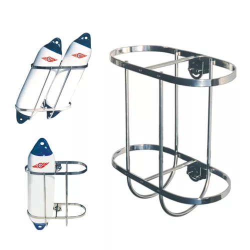 Fendertartó kosár dupla Ø21,5 cm inox