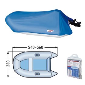 Ponyva gumicsónakhoz 540/560 cm kék 600 DEN