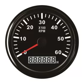 Fordulatszámmérő műszer 0-6000 fekete-fekete