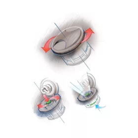 Szelep gumicsónakhoz Ø55mm szürke  CEREDI