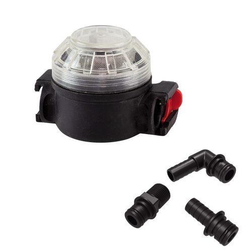Gyorscsatlakozós szűrő csatlakozókkal 12 mm