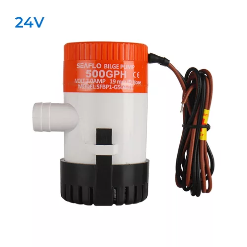 Fenékszivattyú MANUÁLIS 30l/perc 24V SEAFLO 01