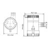 Fenékszivattyú 750 GPH 47 l/perc 12V SEAFLO 01