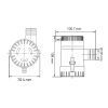 Fenékszivattyú 1100 GPH 68 l/perc 24V SEAFLO 01