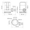 Fenékszivattyú MANUÁLIS 126l/perc 12V SEAFLO 13A