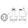 Mobil fenékszivattyú 95 l/perc 12V SEAFLO 18