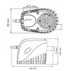 Fenékszivattyú AUTOMATA elektromágneses 750 GPH 47 l/perc 12V SEAFLO 11