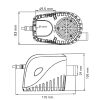 Fenékszivattyú AUTOMATA elektromágneses 1100 GPH 70 l/perc 12V SEAFLO 11