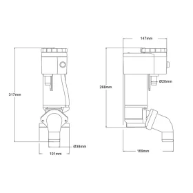 WC CONVERSION KIT 12V SEAFLO