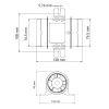 Szellőztető ventilátor - blower 247 m³/óra 12V SEAFLO