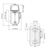 Szellőztető ventilátor - blower 550 m³/óra 12V SEAFLO