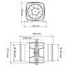 Szellőztető ventilátor - blower 456 m³/óra 12V SEAFLO