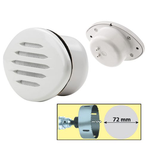 Kürt beépíthető ovális fehér 130x85 mm 12V