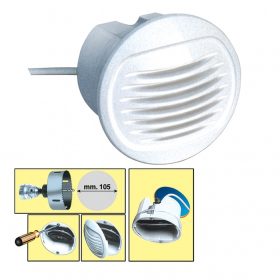 Kürt beépíthető kerek fehér Ø110mm 12V