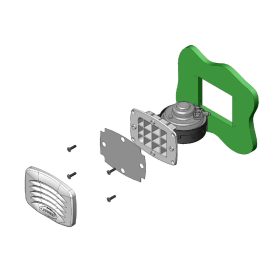 Kürt beépíthető téglalap fehér 117 x 90 mm 12V MARCO