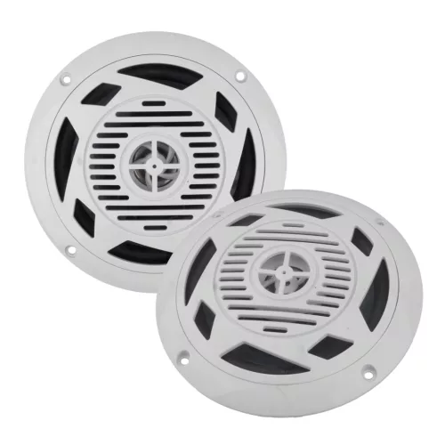 Kétutas vízálló hangszóró kék LED 80W fehér