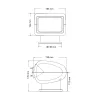 Keresőlámpa 50W 360°x75° távirányítós SEAFLO