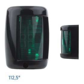 Navigációs fény ZÖLD 112,5° - fekete burkolat 60x43x34