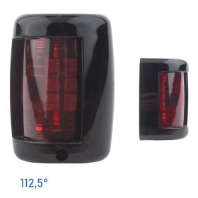 Navigációs fény PIROS 112,5° - fekete burkolat 60x43x34