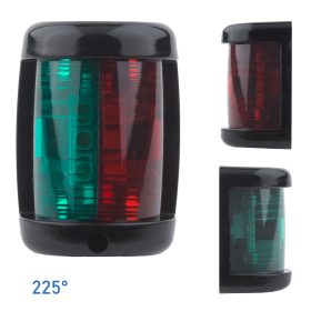   Navigációs fény PIROS/ZÖLD 225° - fekete burkolat 60x43x34